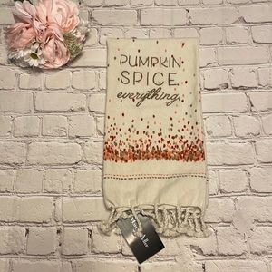 NWT Fall “Pumpkin Spice Everything” Kitchen Towel